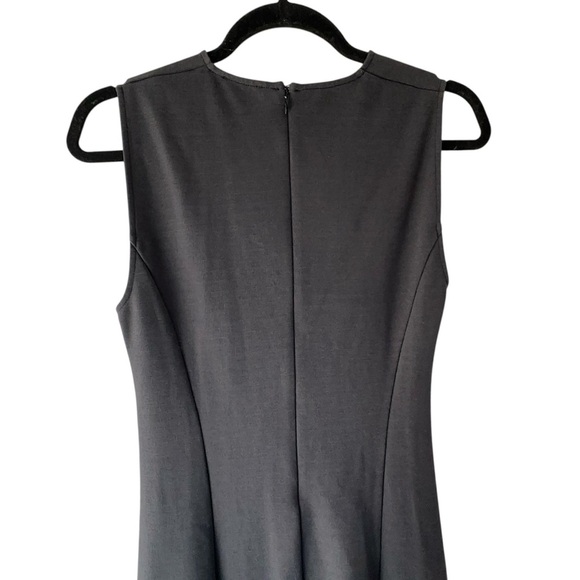 J CREW 365 | NWOT | BLACK PONTE KNIT RUCHED SLEEVELESS BODYCON DRESS | SIZE: 6 - Picture 8 of 10